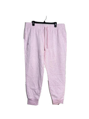 Under Armour Rival Fleece Joggers Womens M Pink Sweatpants Loose Athletic NWT